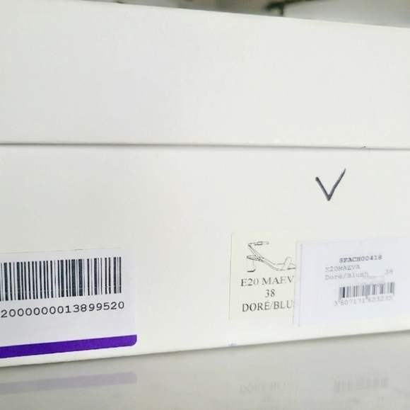 SANDRO Maeva Snake-Effect Leather Sandals, Size 8, Multicolor, NIB - Picture 12 of 12